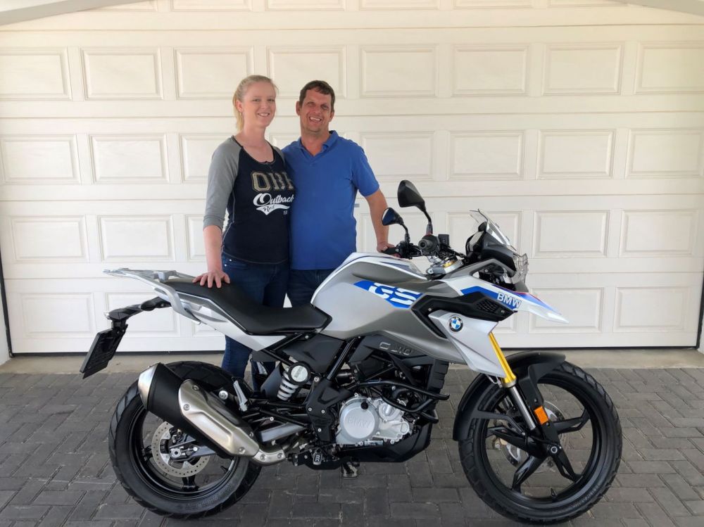 Chantell Engelbrecht 2019 BMW G310GS
