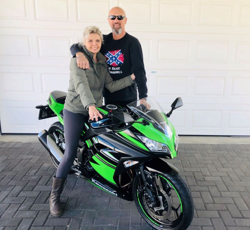 Lizaan Fry 2017 Kawasaki Z300 Ninja
