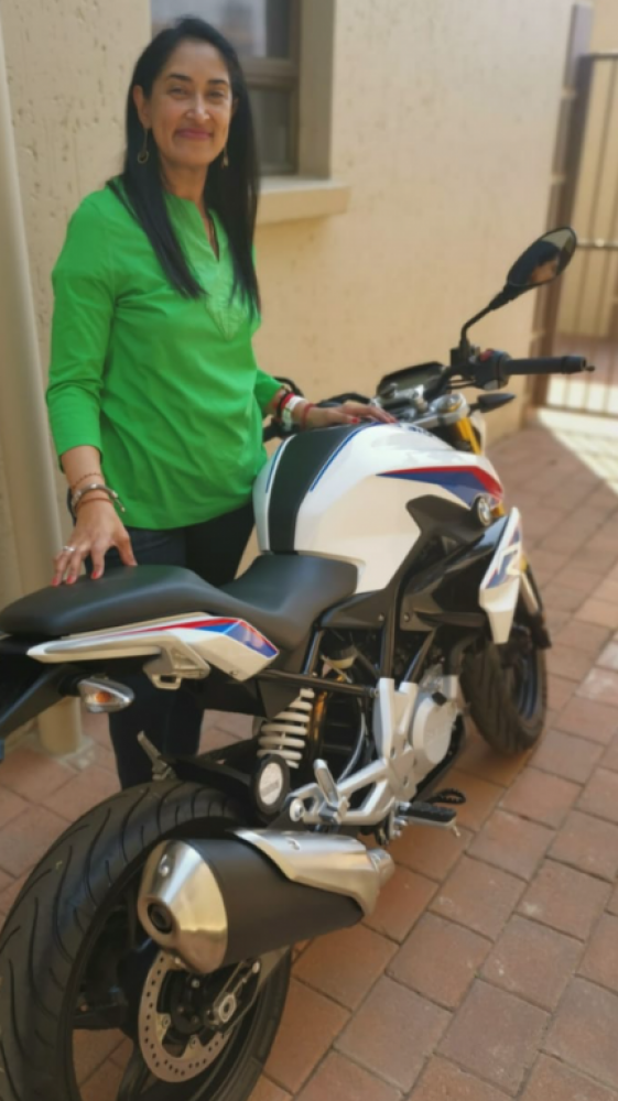 Prinisha Khoosal 2019 BMW G310R